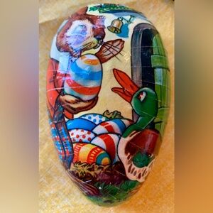 Vintage West Germany Paper Mache Easter Egg